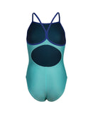 ARENA GIRLS' LIGHT DROP BACK SOLID SWIMSUIT (6-14rokov)