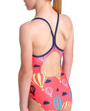 ARENA GIRLS’ BALLOONS SWIMSUIT RED (6-14rokov)