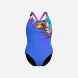 Speedo Placement Digital Powerback - Blue