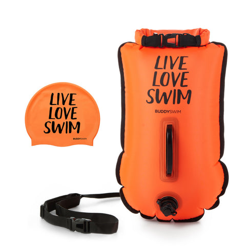 BuddySwim Drybag LLS 20lt Swim Buoy Orange