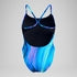 Women's Printed Racerback Swimsuit Blue/Teal