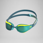 Speedo Fastskin Hyper Elite Mirror Goggles Green/Yellow