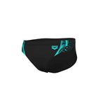 Arena Mens Swim Briefs Graphic Black-Water