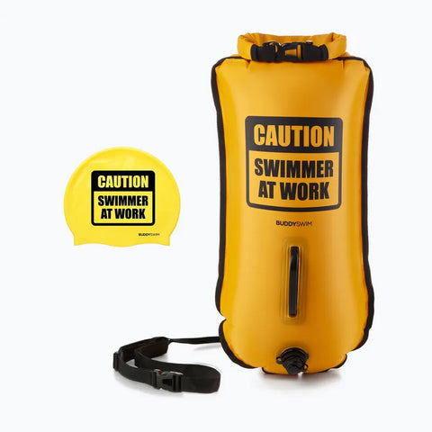 BuddySwim Drybag 28lt Swim Buoy Yellow