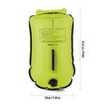 BuddySwim Drybag 20lt Swim Buoy Yellow-Green