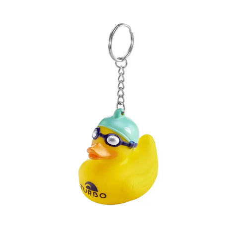 Turbo Ducky Swim Turquoise Keychain