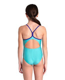 ARENA GIRLS' LIGHT DROP BACK SOLID SWIMSUIT (6-14rokov)