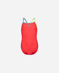 Arena Girl's Swimsuit Light Drop Solid Fluo Red (4-15rokov)
