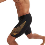 Speedo Men's Medley Logo Jammer Black/Yellow