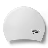 Speedo Long Hair Cap White Silver