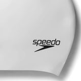 Speedo Long Hair Cap White Silver