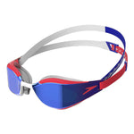 Speedo Fastskin Hyper Elite Mirror Goggles Red/Blue 2024