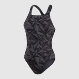 Speedo Women's Hyperboom Medalist Swimsuit Black/Grey