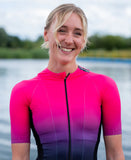 Dámsky triatlovový oblek HUUB Collective Tri Suit Black/Rose Fade