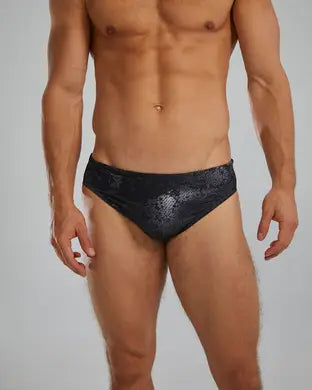 TYR Men's Ison Brief Titanium