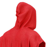 Turbo Two-Tone Cotton Poncho Red/Blue