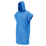 Turbo Unicolor Cotton Poncho Blue