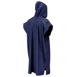 Turbo Unicolor Cotton Poncho Blue