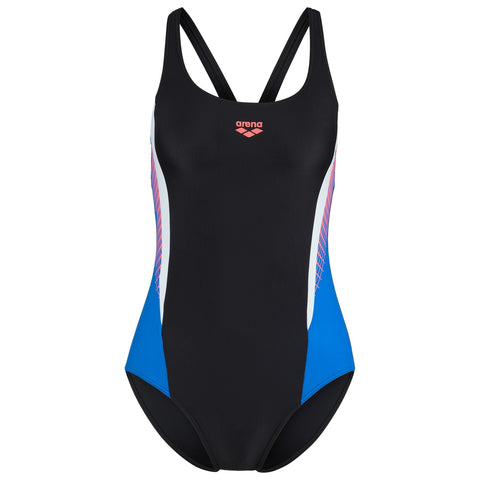 Arena Swimsuit W Threefold V Back One Piece R Black-Blue