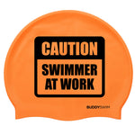 BuddySwim Silicone Swim Cap Orange