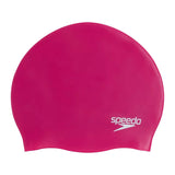 Speedo Plain Moulded Silicone Cap Pink