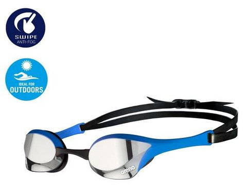 Arena Cobra Ultra Swipe Mirror Goggles Silver-Blue