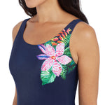 Zoggs Orchid Daze Print Swimsuit