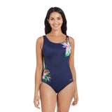 Zoggs Orchid Daze Print Swimsuit