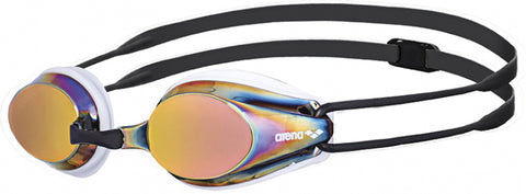 Arena Tracks Mirror Goggles White