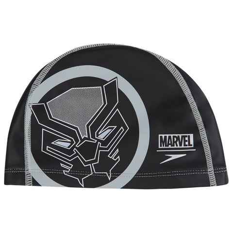 Speedo Marvel Printed Juniour Pace Cap Black