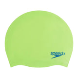 Speedo Junior Plain Moulded Silicone Cap Lime